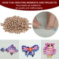 thumbnail image 5 of REGALWOVEN Glass Beads Loose Tiny Round Mini Beads for Bracelet Earring Rings Jewelry Making Rose Gold Tone, 5 of 6