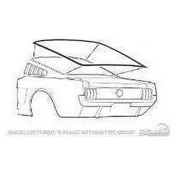Scott Drake C5ZZ-6342084-A Rear Window Weatherstrip
