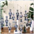 thumbnail image 2 of 12 piezas de cascanueces de madera con forma de soldado para colgar en el árbol de Navidad, decoración navideña 2024 para el hogar, regalo de Año Nuevo 2025, 2 of 5