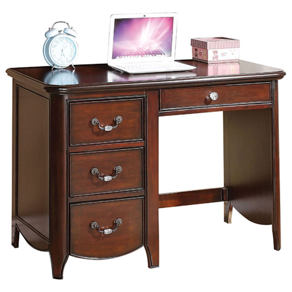 Cecilie Kids Desk with Four Drawers, Multiple Colors ...