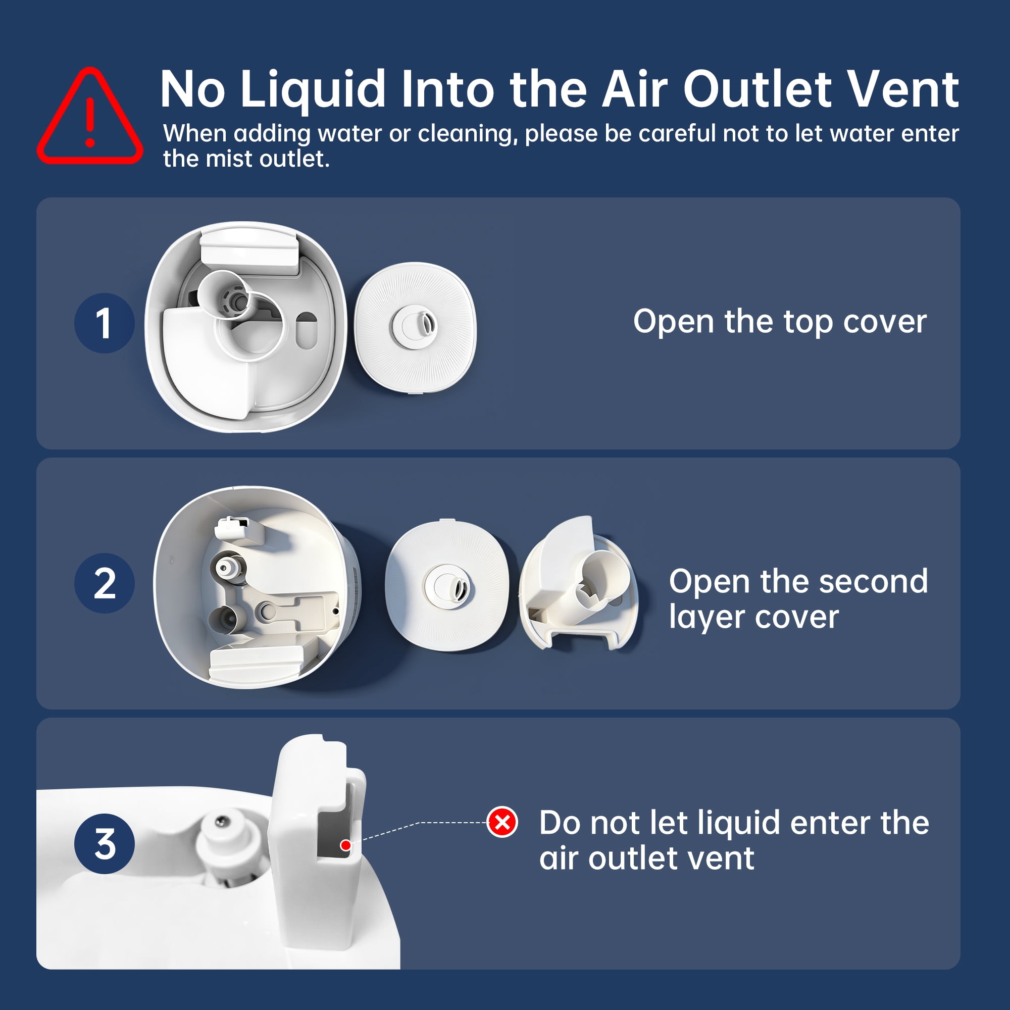 HUMSURE Humidifier Suitable for Large Room, 2.4gal/9L Bedroom Silent Humidifier, 3-Speed Ultrasonic Cool Mist Humidifier, Timer, Aromatherapy Cotton, Remote Control, Sleep Mode, White