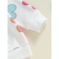 thumbnail image 7 of Nygoyerh Little Girl Fall Outfit Floral Print 3M 6M 12M 18M Playwear Long Sleeve Bodysuits Crew Neck Pullover with Elastic Waist Pants 2 Pcs Set Newborn Infant Clothing, 7 of 7