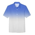 thumbnail image 3 of Boys Dress Shirts Blue Last Day Of School Shirt Short Sleeve Top Gradient Shirt Cute Graduation Gifts for Him Cute Baby Boy Clothes 11-12 Years, 3 of 5