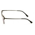 thumbnail image 3 of Men Aluminum Optical Frame Wide Fitment Rectangular Reading Glasses with Titanium Temple Half Rimless 145MM Ti03 +2.75, 3 of 5