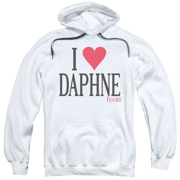Frasier I Heart Daphne Adult Pullover Hoodie Sweatshirt White