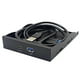 thumbnail image 4 of Panel Frontal USB 3.0 para PC 1 Puerto USB 3.0 + 1 Puerto USB 3.1 Adaptador HUB Tipo C Chip VL162 USB 3.2 Gen1 5 Gb para Disquete de 3,5 Pulgadas, 4 of 5