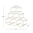 thumbnail image 6 of Viski Geo 6-Bottle Countertop Wine Rack, Kitchen Home Décor, Gifts, Gold, 6 of 8