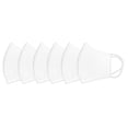 thumbnail image 7 of 6 Pack, White, Cloth Mask, 3 layers, Sealed Individual packaging, UV Protection UPF 50+, Odorless, Melt-Blown Spunbond Filter, Washable, Reusable, 7 of 7