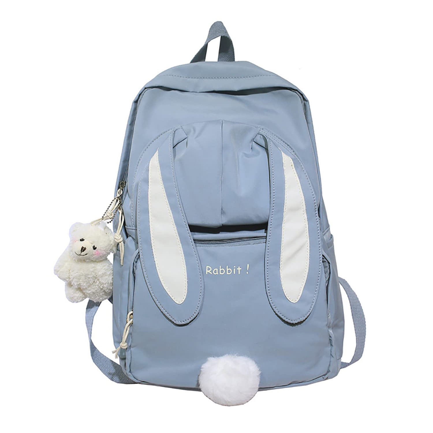 Black and Silver Bunny Backpack Bunny Backpack Bunny Bag 