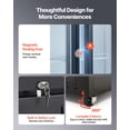 thumbnail image 5 of VEVOR Commercial Merchandiser Refrigerator, 20.8 Cu.Ft / 590L Upright Beverage Cooler, 2 Glass Door Display Refrigerator with Customizable Lightbox, 8 Adjustable Shelves, Soft LED Lighting & Casters, 5 of 9