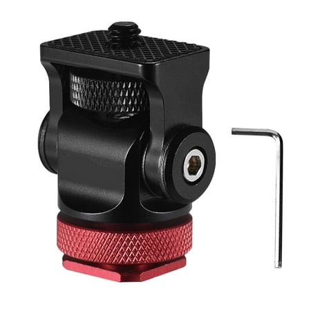 

Angle Adjustable Ball Head Photography Mini Hot Shoe Mount Tools 1/4 Inch Screw