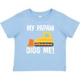 thumbnail image 3 of Inktastic Papaw Loves Me Grandson Truck Boys Baby T-Shirt, 3 of 5