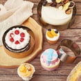 thumbnail image 4 of Juego de aros redondos para tartas de 4, 6, 8 y 10 pulgadas, cortador de galletas, molde circular para tartas y galletas, aro de acero inoxidable para repostería, 4 of 6
