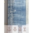 thumbnail image 5 of Blue Coastal Nautical Sheer Curtains 72 Inch Length 2 Panels Set, Summer Ocean Sea Waves Starfish Coral Voile Window Treatment Curtains Sheers Drapes for Bedroom/Living Room/Kitchen 52"x72"x2, 5 of 7