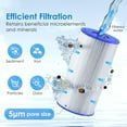 thumbnail image 2 of Waterdrop FXHSC Whole House Water Filter, Replacement for GE® FXHSC, GXWH40L, GXWH35F, American Plumber W50PEHD, W10-PR, Culligan® R50-BBSA, 5 Micron, 10" x 4.5", High Flow Sediment Filters, (2), 2 of 9