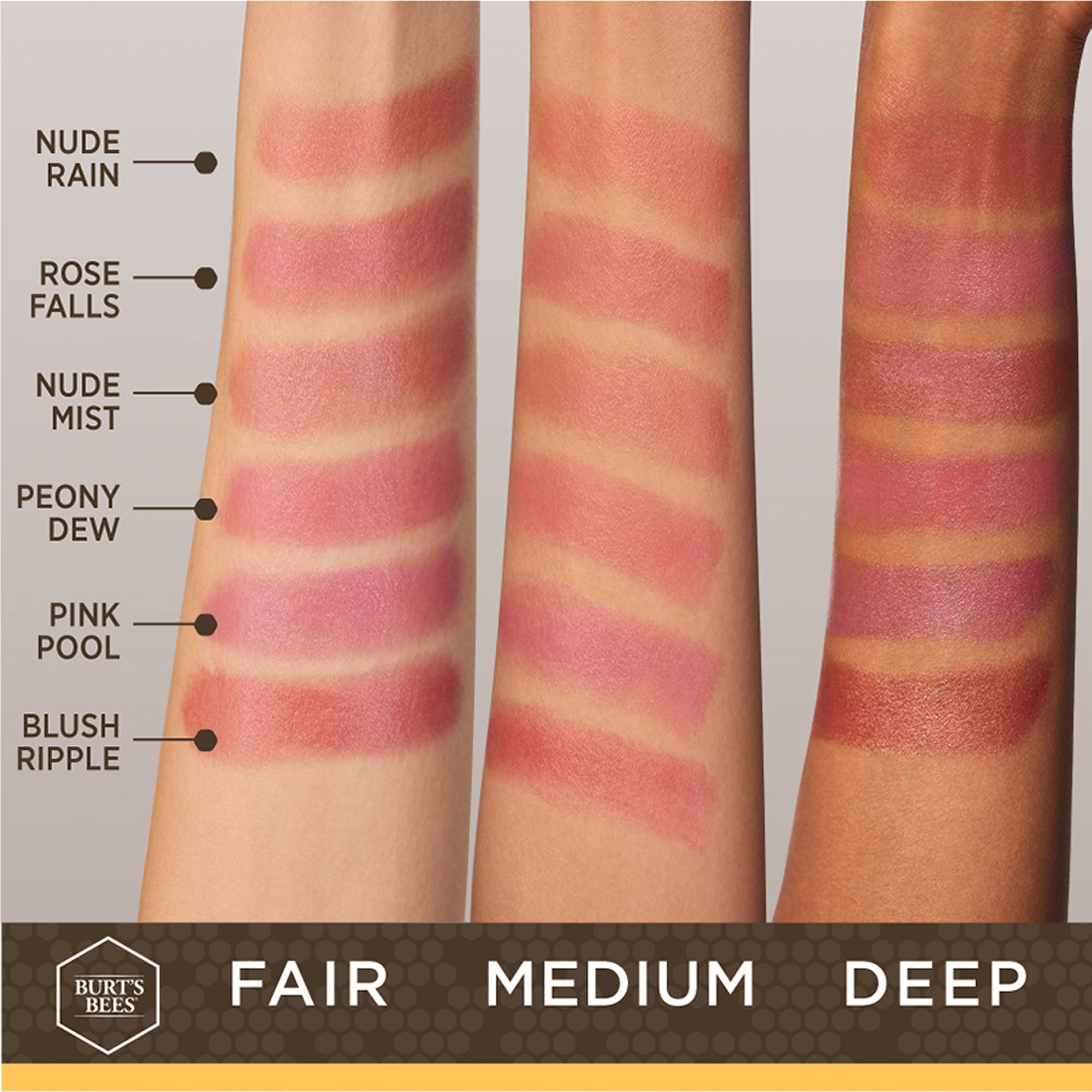 Burt s Bees 100 Natural Glossy Lipstick Blush Ripple 1 Tube