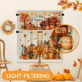 thumbnail image 4 of Mloabuc Fall Kitchen Window Curtains and Valances Set 36 Inch, Vintage Red Football Truck Pumpkins Leaves Short Tier Curtain for Cafe Living Room Bathroom, Autumn 3 Pieces Set Kitchen Decor, 4 of 6