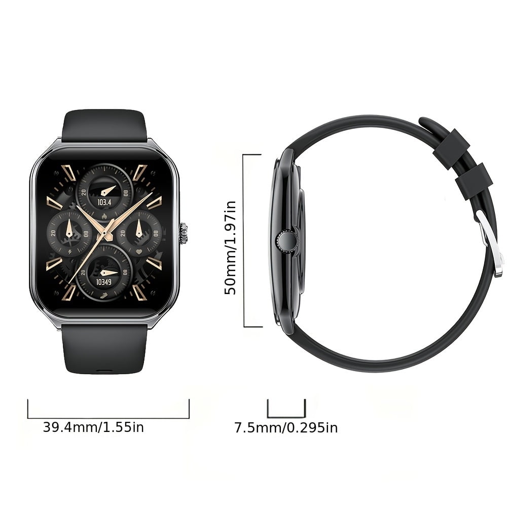 The Latest Ultra-Thin Smart Watch, 1. 96 Inches Large Screen, Support for Answering The Phone, a Variety of Sports Modes, Alloy Body, High Resolution, Simple Fashion Classic