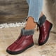thumbnail image 5 of Zapatos de mujer zapatos de invierno de algodón para mujer, botas cortas, botas de cuero para mujeres mayores de mediana edad, zapatos para correr, botas vaqueras., 5 of 5