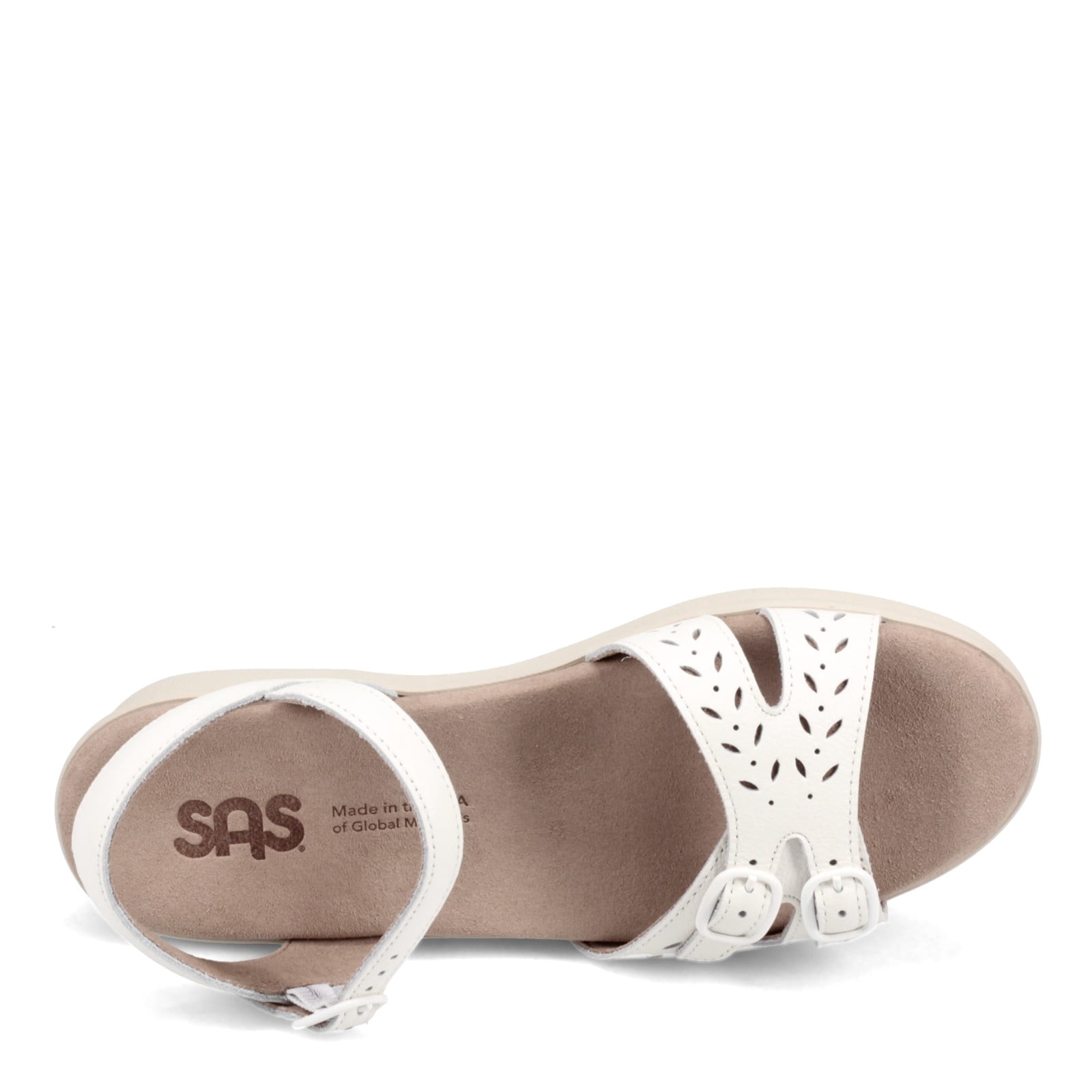 SAS Women's Tour Walking Shoes - White 7.5 Medium, Medicare Approved - View #4