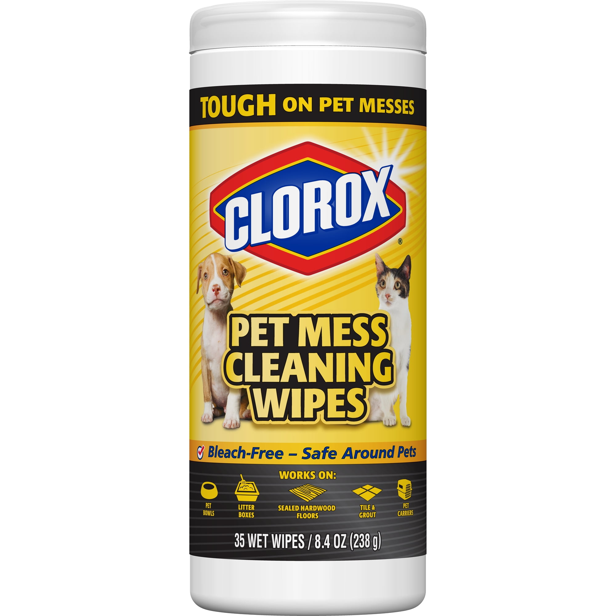 Clorox Pet Mess Cleaning Wipes, 35 Count