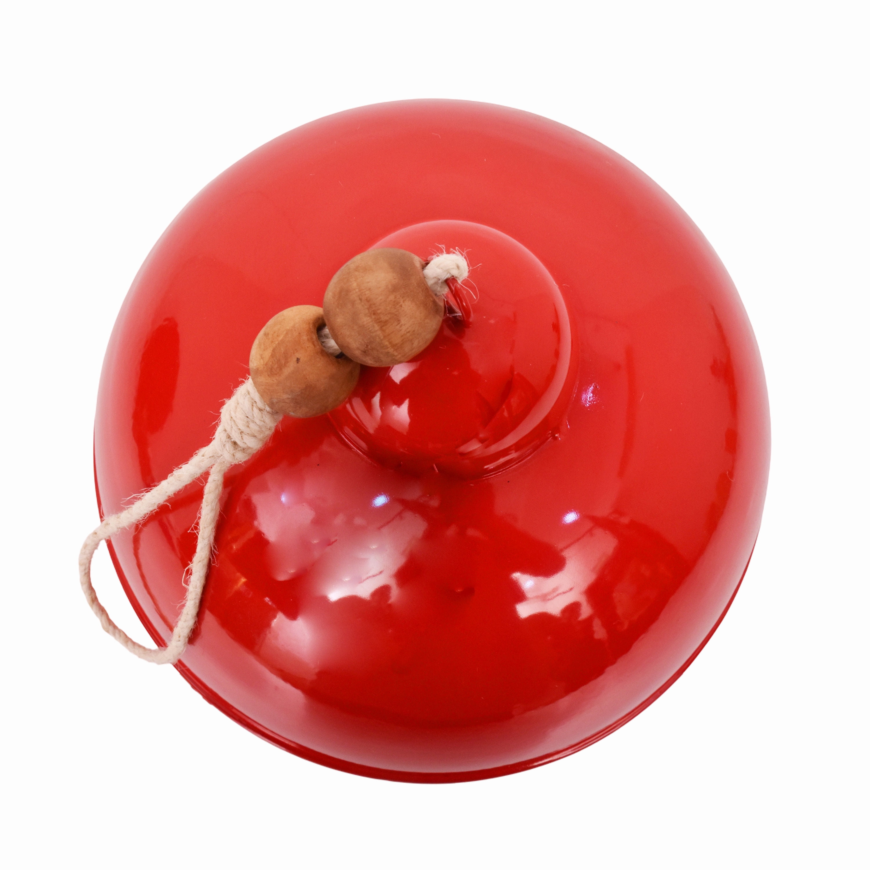 Cloche de Noël en métal surdimensionnée rouge, décoration de Noël, 30 cm, par Holiday Time Grande clochette en métal rouge