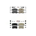 thumbnail image 1 of AmeriBRAKES Front Rear Ceramic Disc Brake Pads Kit For Jeep Patriot Compass Chrysler Dodge Avenger Mitsubishi Sebring 200 Lancer Outlander Sport RVR KNF-100343, 1 of 8