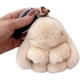 thumbnail image 1 of Lindo llavero de conejito de peluche para mujer, llavero de conejito de peluche kawaii, accesorio para llavero de mochila y bolso, 1 of 7