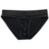 KHONTS Men's Briefs Underwear Low Rise Bulge Pouch Ultra Breathable Tagless Modal Underpants Black XXL