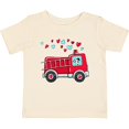 thumbnail image 3 of Inktastic Valentine Fire Truck with Cute Dalmatian and Hearts Boys or Girls Baby T-Shirt, 3 of 5