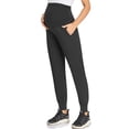 thumbnail image 4 of Pantalones de maternidad AMPOSH, de secado rápido, para entrenamiento, exfoliantes, negros, 4 of 5