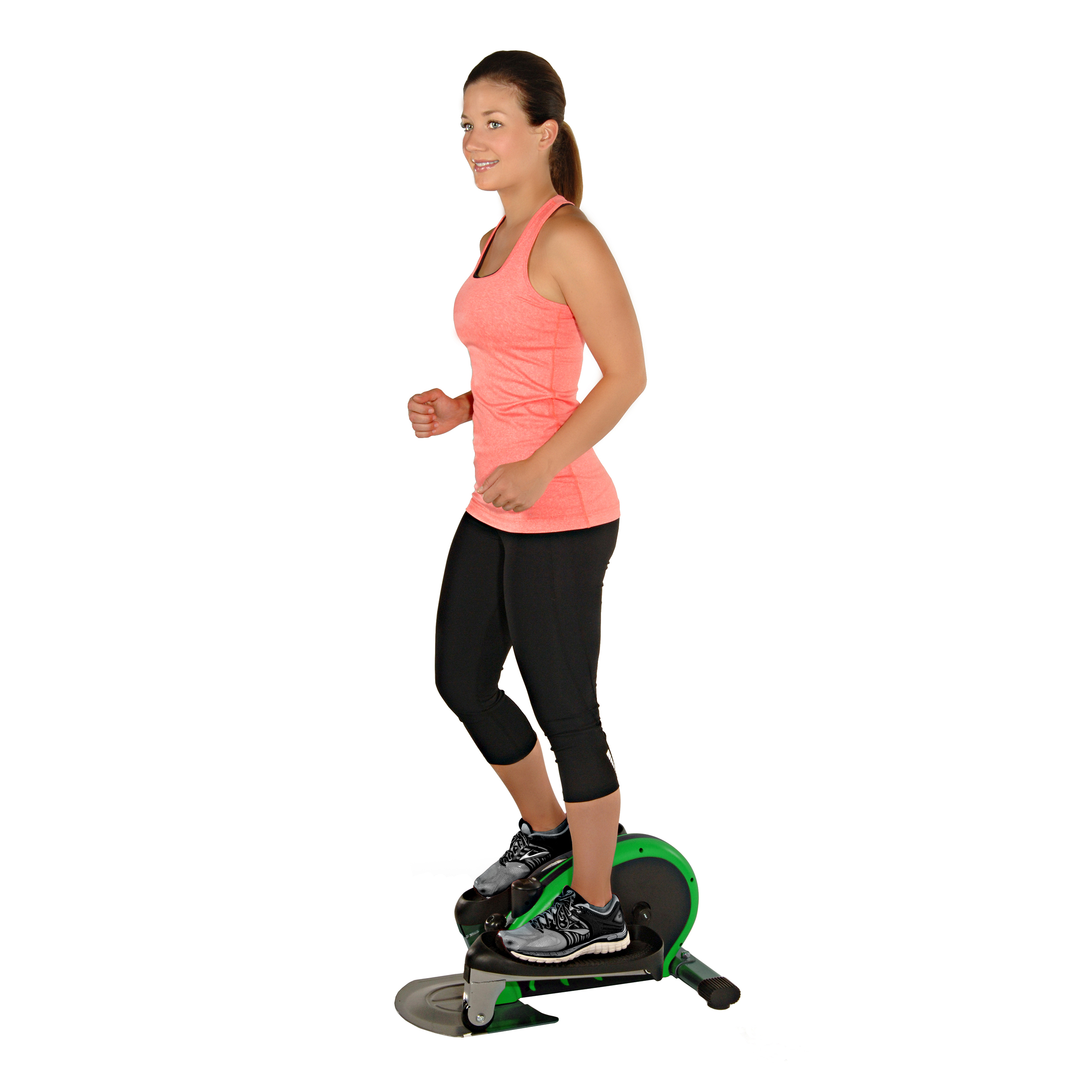 Stamina InMotion E-1000 Mini Elliptical Trainer, Adjustable Tension Resistance, 250 lb. Weight Limit, Green - image 3 of 5