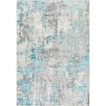 thumbnail image 2 of Lustro Teal 9' x 12' Modern Rectangle Area Rug, 2 of 3
