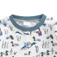 thumbnail image 5 of larppty Infant Baby Boy Girl Mallard Duck Romper Short Sleeve Animal Duck One Piece Bodysuit Tops Hunting Baby Clothes（White， 0-3 Months）, 5 of 6