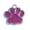 Purple, variant on Cute Mini Paw Shaped Customizable Dog ID Tags, Delicate Pet Name Identification Pendant, Decorative Jewelry Charm Necklace For Small Medium Dogs Daily Collar Matching & Lost Prevention-(Purple)