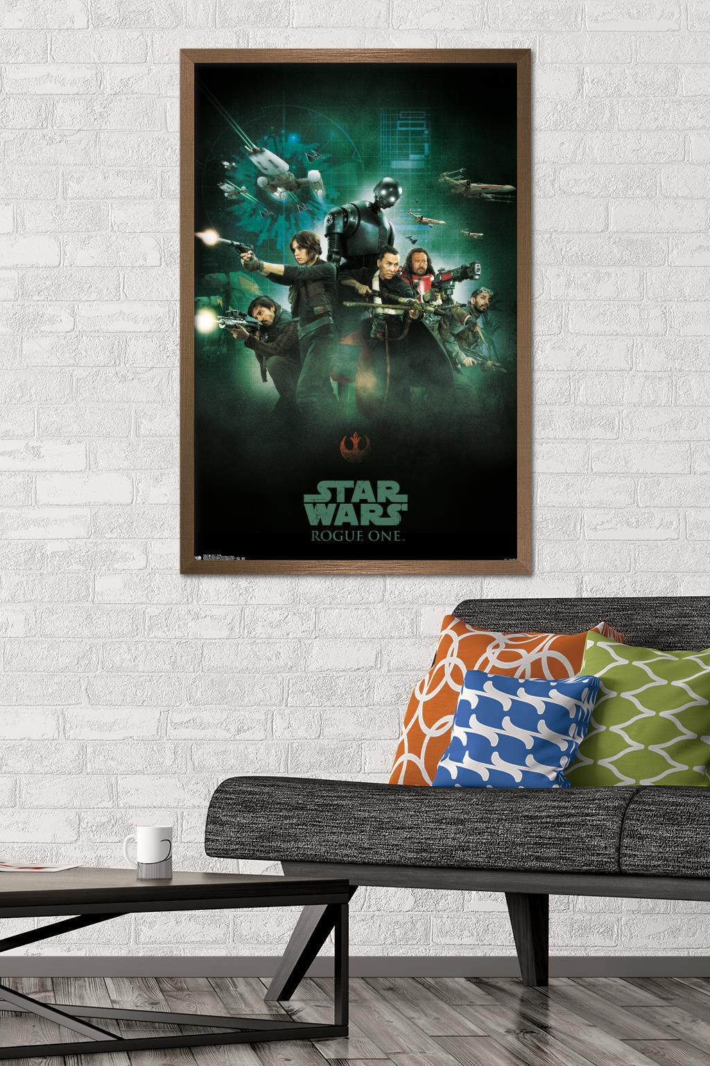 Star Wars: Rogue One - Group Wall Poster, 22.375" x 34", Framed