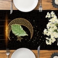 thumbnail image 4 of Ramadan Decorations for Home, Ramadan Table Runner Eid Mubarak Mosque Muslim Islamic Golden Moon Religious Table Runner Holiday Decor Dining Table Decoration (13'''' x 108''''), 4 of 5
