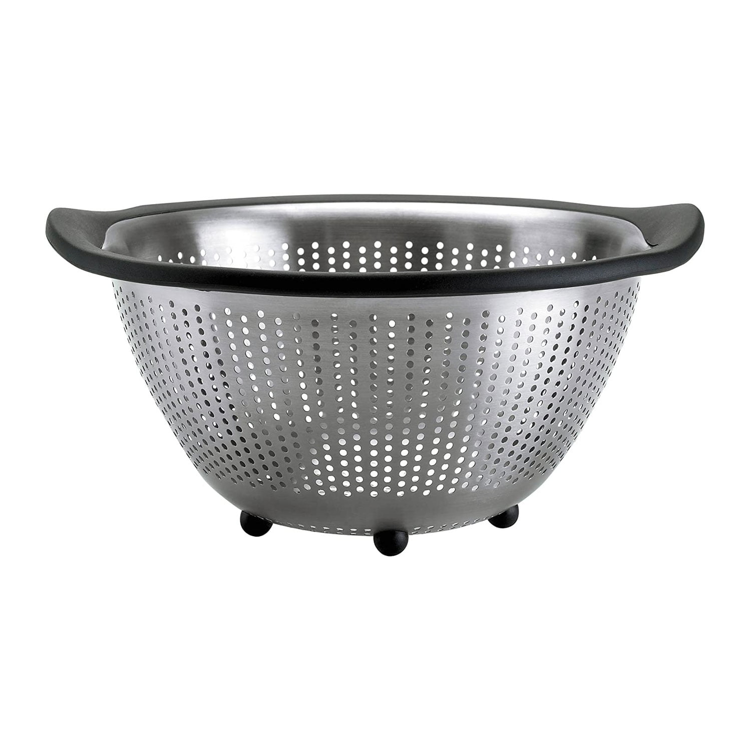 OXO Good Grips 5 Quart Stainless Steel Colander Strainer with Non Slip