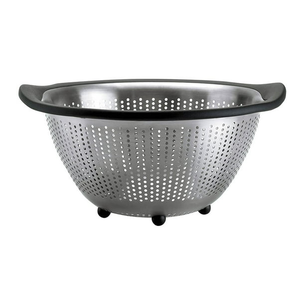 OXO Good Grips 5 Quart Stainless Steel Colander Strainer with Non Slip Grip