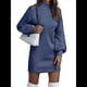 thumbnail image 1 of Suéteres Tipo Cárdigan para Mujer, Abiertos Al Frente, para Otoño e Invierno, de Larga, Holgados, Informales, para Abrigo. Azul XXXL, 1 of 10