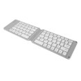 thumbnail image 1 of Foldable BT Keyboard, 2 Fold Slim Pocket Size Mini BT Cordless Keyboard With 120mAh Rechargeable Battery, For , For IOS, For, 1 of 8