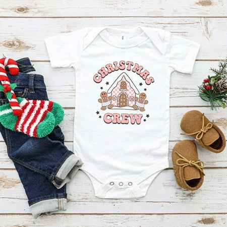 

Christmas Gingerbread Crew Baby Onesie