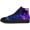 thumbnail image 3 of Aidianart Womens Galaxy High Top Shoes High Top Canvas Sneakers Size 12, 3 of 5