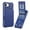 Dark Blue, variant on Dteck for iPhone 16e Wallet Case with Card Holder, Credit Slots Kickstand Heavy Duty Shockproof Phone Cover for Women Men,Black