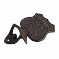 thumbnail image 4 of QUEST -Cast Iron Historic Us Route 66 Beer Soda Bottle Opener Wall Mount Antique Brown, 4 of 6