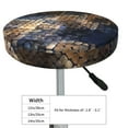 thumbnail image 4 of Naloa Watercolor Snake Skin Round Bar Stool Cushion Cover 12-14 inch, Fits Kitchen, Office, Restaurant Chairs - 13 inch, 4 of 7