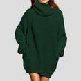 thumbnail image 2 of Meichang Women's Loose Turtleneck Oversize Long Pullover Sweater Dress Fall Slouchy Long Sleeve Knit Pullover Sweater, 2 of 4