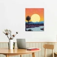 thumbnail image 2 of JRXY  Framed Poster Joshua Tree Art, Southwest Desert Landscape Canvas Print, Boho Wall Art Framed, Mid Century Modern, Western Decor, Nature Wall Art for Bedroom 16x20 in, 2 of 4