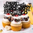 thumbnail image 6 of 30PCS Black 28th Birthday Cupcake Toppers Glitter Twenty Eight Happy 28th Straight Outta 1998 Cupcake Picks for Cheers to 28 Years Birthday Wedding Anniversary Party Cake Decorations Supplies, 6 of 7