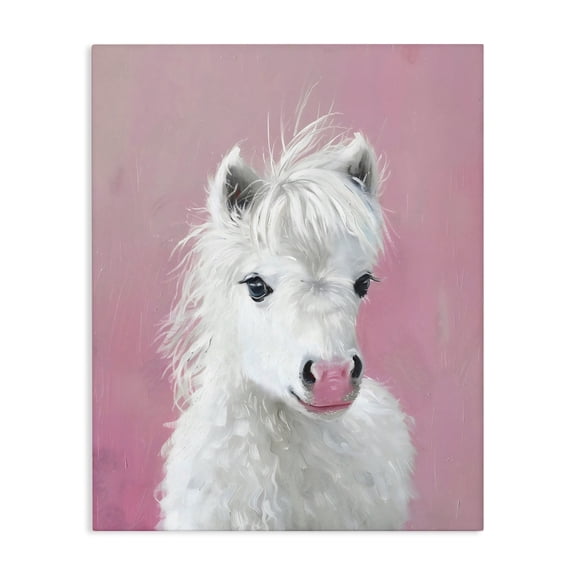 Stupell Industries Gentle White Pony Canvas Wall Art, design by The Prints Vibe
